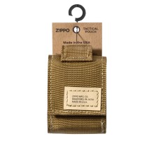 Чехол ZIPPO для широкой зажигалки,нейлон,с нейлоновым фиксатором на ремень, песочный