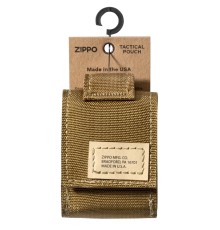 Чехол ZIPPO для широкой зажигалки,нейлон,с нейлоновым фиксатором на ремень, песочный