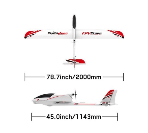 Радиоуправляемый планер Volantex RC Ranger 2000мм KIT