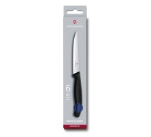Набор из 6 ножей для стейков VICTORINOX SwissClassic, 11 см, волнистая заточка, синяя рукоять