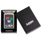 Зажигалка ZIPPO All Luck с покрытием Street Chrome, латунь/сталь, серебристая, 38x13x57 мм