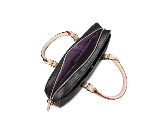 Портфель женский BUGATTI Ella 15'', тёмно-коричневый, полиуретан, 38х6х27,5 см