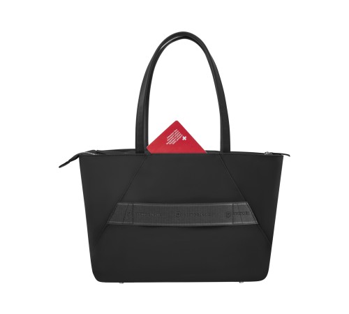 Сумка VICTORINOX Victoria Signature Tote, черная, нейлон/кожа, 51x15x30 см, 19 л