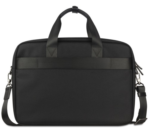 Портфель мужской BUGATTI Nero 15'', чёрный, нейлон 1680D/кожа, 42х10х30 см