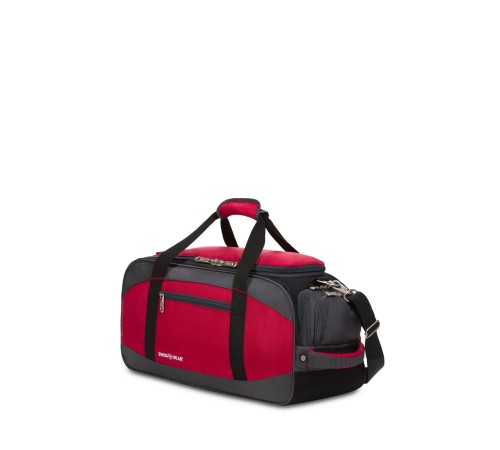 Сумка спортивная SWISSGEAR, красный/серый/чёрный, полиэстер 1200D, 52х25х30 см, 39 л