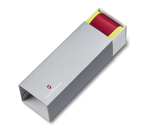 Нож перочинный VICTORINOX Rescue Tool, 111 мм, 14 функций, серейторное лезвие с петлёй, жёлтый