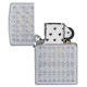 Зажигалка ZIPPO Sand Dollar Pattern с покрытием Satin Chrome, латунь/сталь, серебристая, 38x13x57 мм