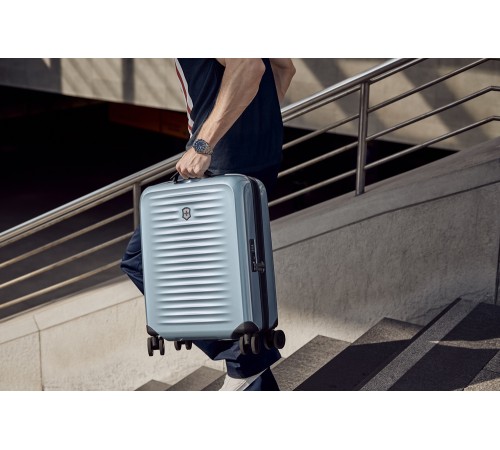 Чемодан VICTORINOX Airox, голубой, 100% поликарбонат Makrolon, 40x20x55 см, 33 л