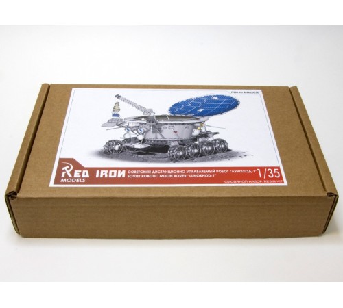 Сборная модель Red Iron Models Советский дистанционно управляемый робот Луноход-1, 1/35