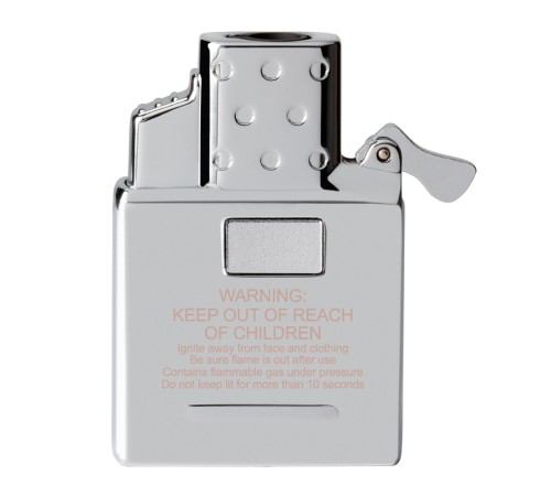 Газовый вставной блок для широкой зажигалки Zippo, одинарное пламя, нержавеющая сталь