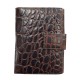 Кошелёк Cross Coco Nicole. Кожа наппа, тиснёная, коричневый, 12,5 х 10 х 2,4 см