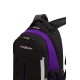 Рюкзак SWISSGEAR, чёрный/фиолетовый/серебристый, полиэстер 600D, 32х15х45 см, 22 л