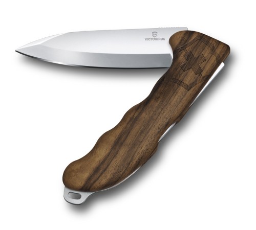 Нож охотника VICTORINOX Hunter Pro Wood 130 мм, 2 функции, с фиксатором, рукоять из орехового дерева