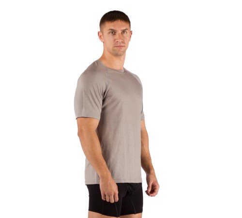 Футболка  мужская Quido/ кор. рукав/ шерсть 160/ серый / XXL, Quido8181XXL