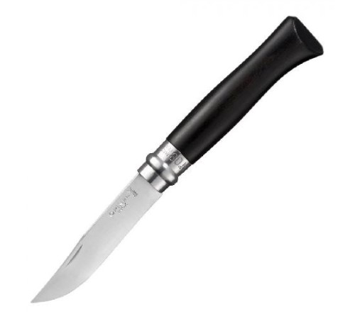 Нож Opinel №8, нержавеющая сталь, рукоять из эбенового дерева, 002015