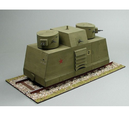 Сборная картонная модель Shipyard бронедрезина Leningrad(№43), 1/25