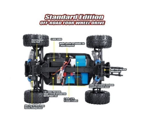 Радиоуправляемая багги Remo Hobby Dingo (красный) 4WD 2.4G 1/16 RTR