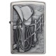 Зажигалка ZIPPO Classic с покрытием Brushed Chrome, латунь/сталь, серебристая, матовая, 38x13x57 мм