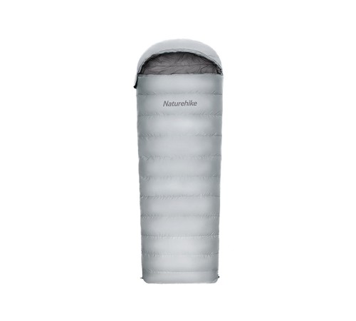 Ультралёгкий спальный мешок Naturehike RM40 Series Утиный пух Grey Size L, молния слева, 6927595707173L
