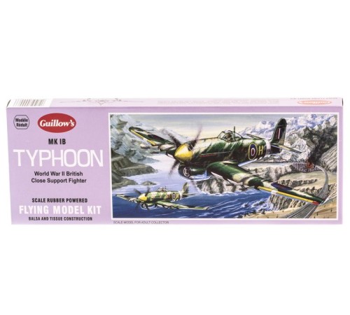 Сборная дер.модель.Самолет Typhoon. Guillows 1:28