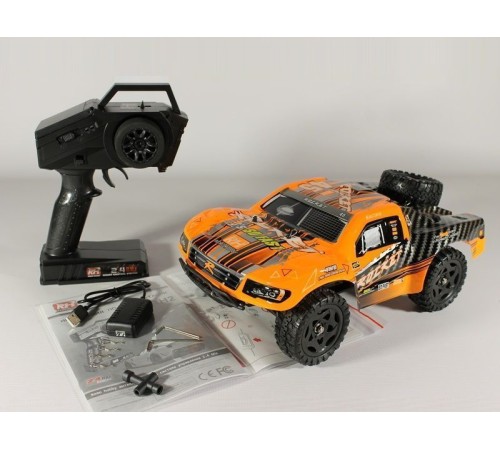 Радиоуправляемый шорт-корс Remo Hobby Rocket V2.0 (оранжевый) 4WD 2.4G 1/16 RTR