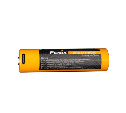 Аккумулятор 18650 Fenix ARB-L18-4000U с разъемом для USB