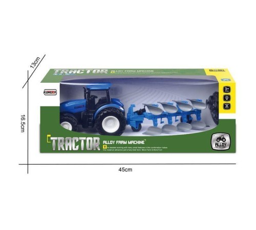 Р/У фермерский трактор Korody с плугом, мет. кузов 1/24 2.4G 6CH RTR