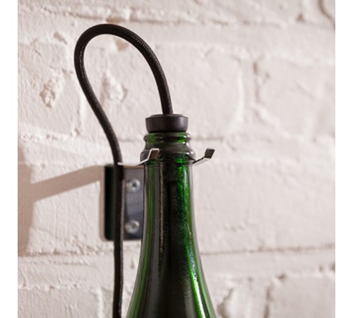 Светильник подвесной из винной бутылки L'Atelier du Vin Bouteille Torche Vert bouteille