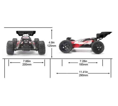 Радиоуправляемая багги Remo Hobby Dingo (красный) 4WD 2.4G 1/16 RTR
