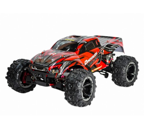 Радиоуправляемый монстр Remo Hobby Dinosaurs Master Brushless UPGRADE PLUS (красный) 4WD 2.4G 1/8 RTR