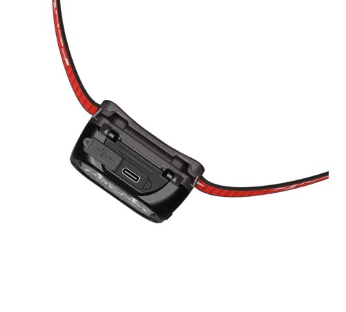 Налобный фонарь Fenix HL18R-T V2.0 черный с красным ремешком