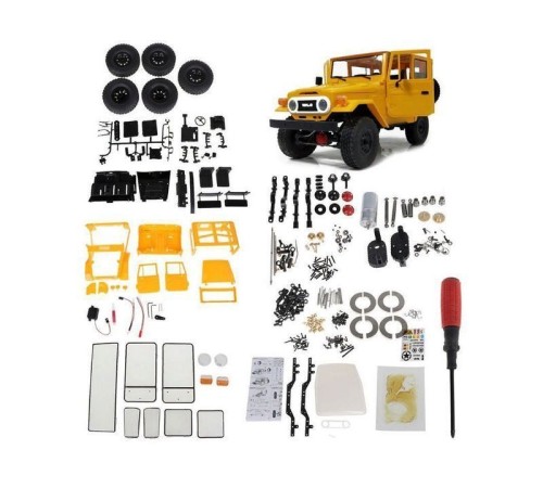 Радиоуправляемая машина WPL японский внедорожник FJ40 (желтая) 4WD 2.4G 1/16 KIT