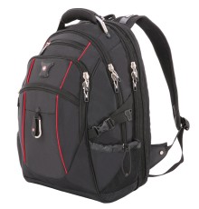 Рюкзак SWISSGEAR, 15”, чёрный/красный, полиэстер 900D/М2 добби, 34x23x48 см, 38 л
