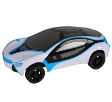 Машина AUTODRIVE 16см инерционная, цвет в ассорт. (бело-синий, бело-красный), в/п 23,5*9*20,5см, ,