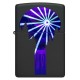 Зажигалка ZIPPO Mountain Waterfall с покрытием Black Light, латунь/сталь, черная,матовая 38x13x57 мм