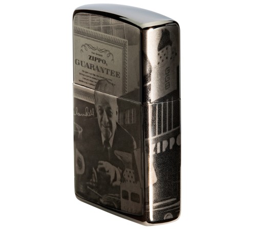Зажигалка ZIPPO George Blaisdell с покрытием Black Ice®, латунь/сталь, чёрная, 36х12х56 мм