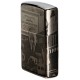 Зажигалка ZIPPO George Blaisdell с покрытием Black Ice®, латунь/сталь, чёрная, 36х12х56 мм