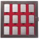 Кейс коллекционера для 12 зажигалок ZIPPO, чёрный, натуральная кожа, 24,5x3x24,5 см