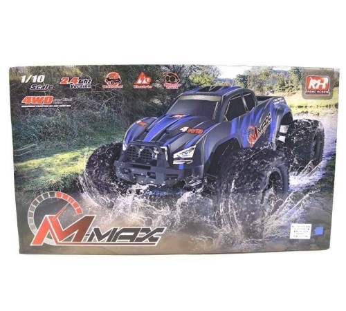 Радиоуправляемый монстр Remo Hobby MMAX Brushless UPGRADE (синий) 4WD 2.4G 1/10 RTR