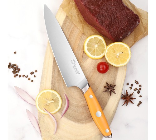 Нож шеф-повара Sunnecko 8 Inch Chef Knife, оранжевый