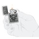 Зажигалка ZIPPO Barbarian Design с покрытием Street Chrome, латунь/сталь, серебристая, 38x13x57 мм