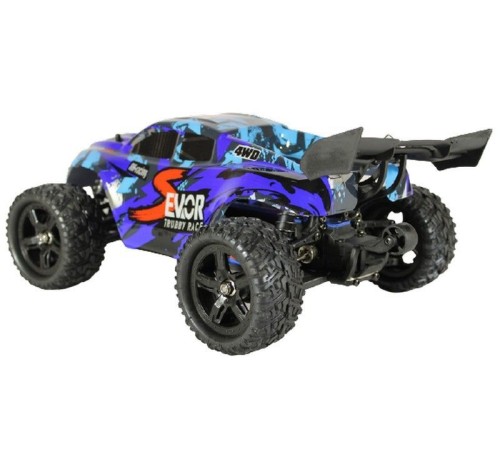 Радиоуправляемая трагги Remo Hobby S EVO-R Brushless V2.0 (синяя) 4WD 2.4G 1/16 RTR