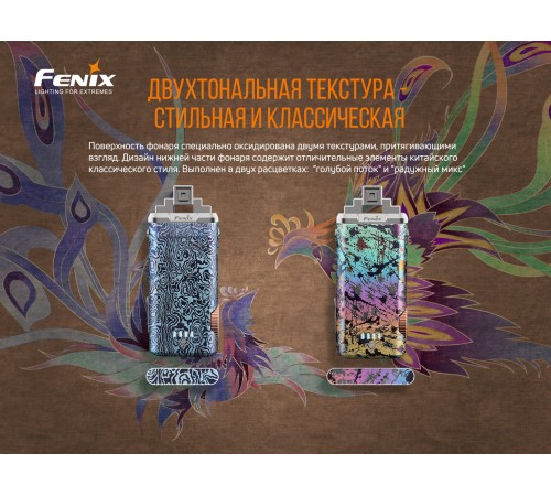 Фонарь Fenix APEX 20 Flashlight, Mix Iridescent, APEX20MI