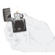 Зажигалка ZIPPO Classic с покрытием High Polish Black, латунь/сталь, черная, глянцевая, 38x13x57 мм