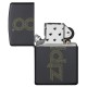Зажигалка ZIPPO Zippo Design с покрытием Black Matte, латунь/сталь, чёрная, матовая, 38x13x57 мм