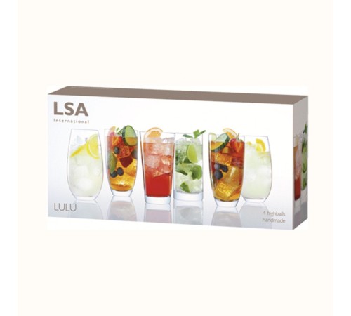 Набор из 4 хайболов Lsa International Lulu, 425-510 мл