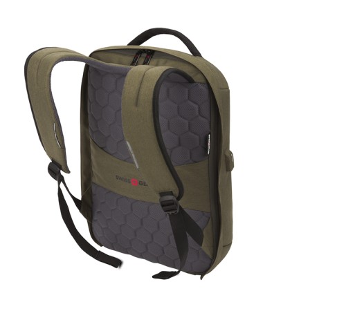 Рюкзак-антивор SWISSGEAR 15'', хаки, Heather 600D, 31 x 16 x 47 см, 23 л