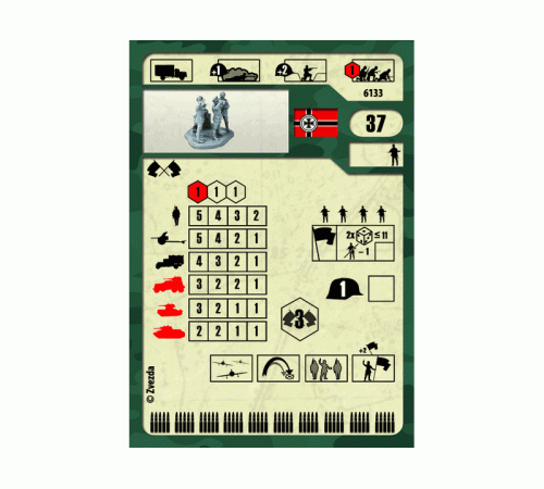 Сборные солдатики ZVEZDA Немецкий штаб, 1/72