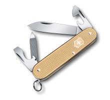 Нож перочинный VICTORINOX Cadet Alox, 84 мм, 9 функций, алюминиевая рукоять, золотистый