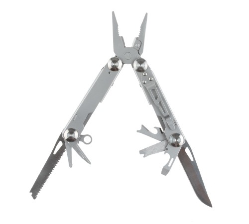 Мультитул Stinger, сталь (серебристый), 12 инструментов, нейлоновый чехол, коробка картон